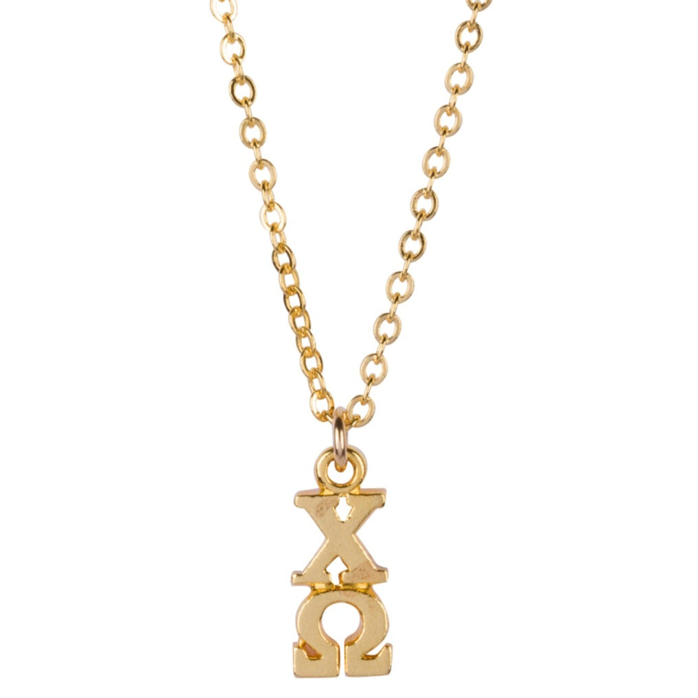 Lavaliere Necklace- Chi Omega