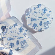 Toile Acrylic Coaster- Kappa Kappa Gamma