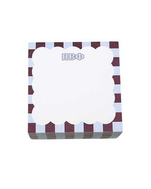 Scalloped Note Cube- Pi Beta Phi