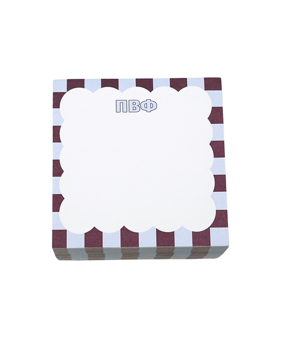 Scalloped Note Cube- Pi Beta Phi
