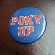 Varsity Pony Up Button