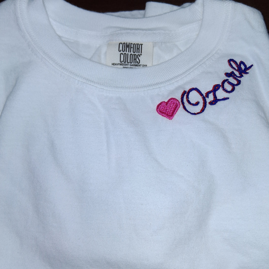 Embroidered Tshirt- Ozark