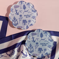 Toile Acrylic Coaster- Delta Gamma