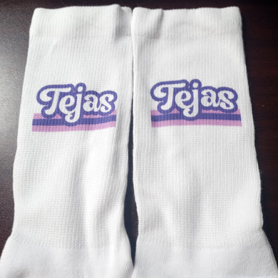 Retro Stripe Socks- Tejas