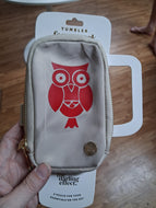 Tumbler Fanny Pack- Natural Beige with Owl