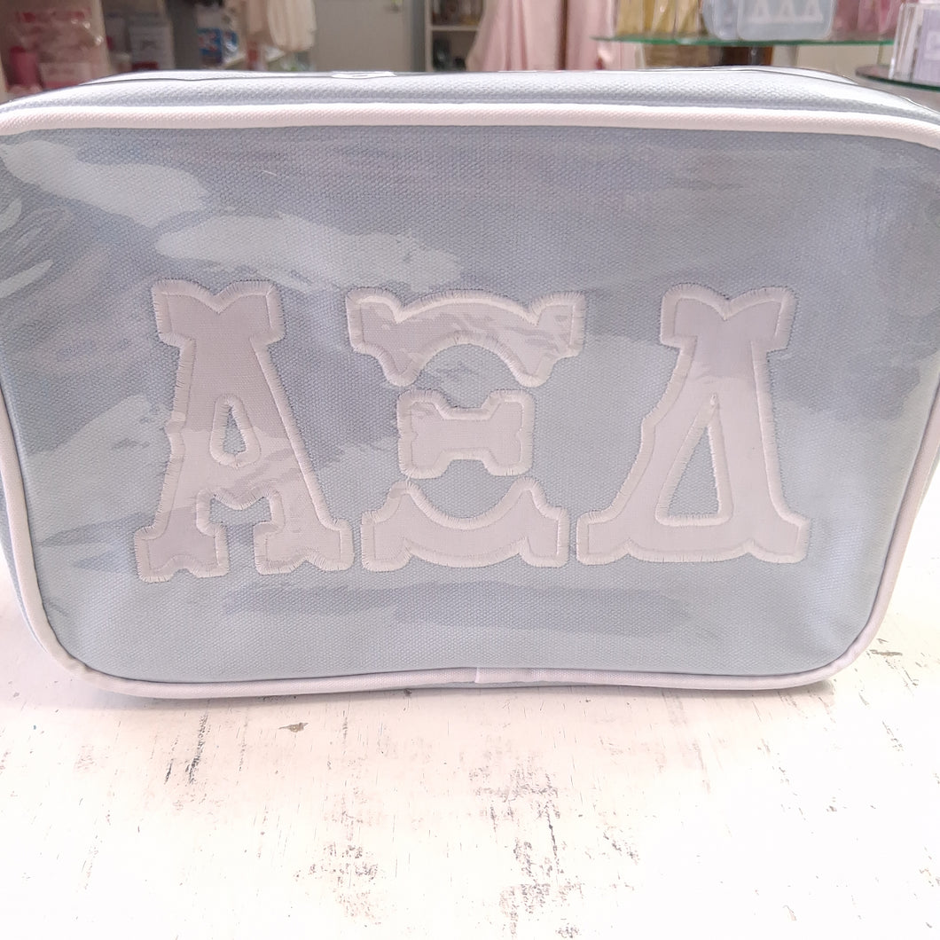 Applique Cosmetic Bag- Alpha Xi Delta