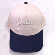 3D Embroidered Hat- Delta Gamma