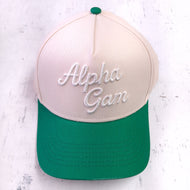 3D Embroidered Hat- Alpha Gamma Delta