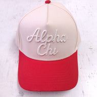 3D Embroidered Hat- Alpha Chi Omega