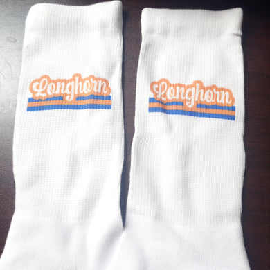 Retro Stripe Socks- Longhorn