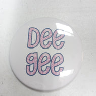 Printed Letter Button- Delta Gamma