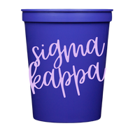Colored Cups- Sigma Kappa