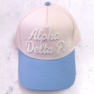 3D Embroidered Hat- Alpha Delta Pi