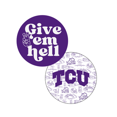 Chipboard Coasters- TCU