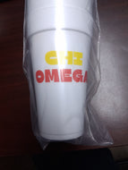 Multi-Color Styrofoam Cups- Chi Omega