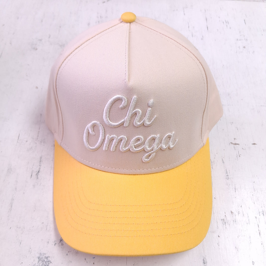 3D Embroidered Hat- Chi Omega