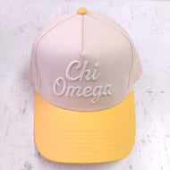 3D Embroidered Hat- Chi Omega