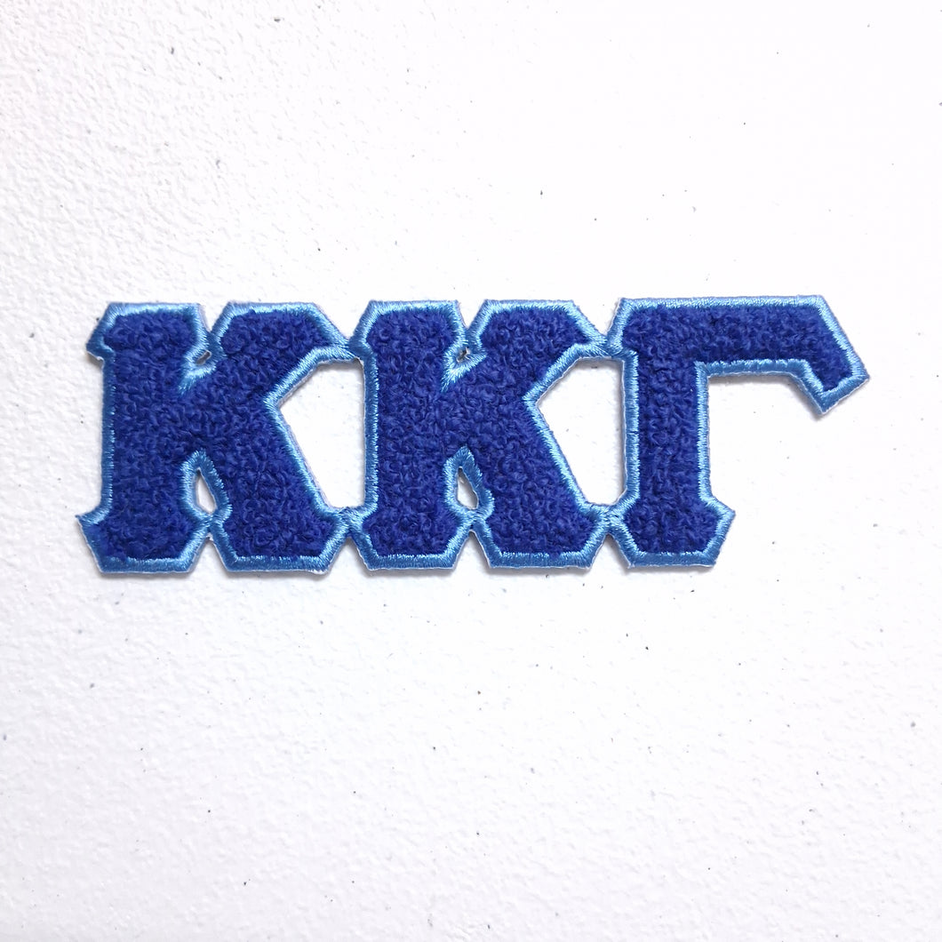 Greek Chenille Sticker- Kappa Kappa Gamma