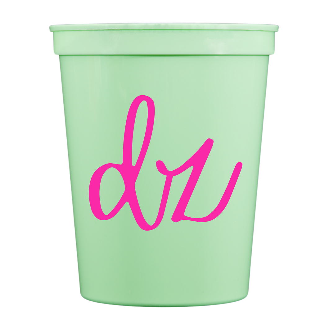 Colored Cups- Delta Zeta