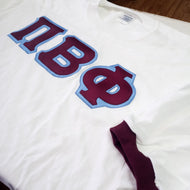 Contrast Trim Stitch Jersey Shirt- Pi Beta Phi