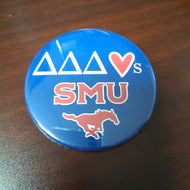 Love SMU Button- Delta Delta Delta