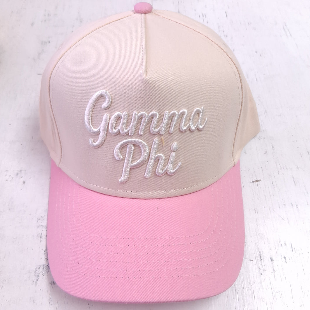 3D Embroidered Hat- Gamma Phi Beta