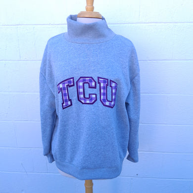Mock Neck Sweatshirt- TCU