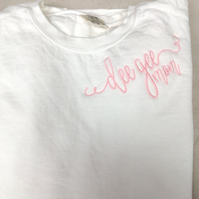 Script Monogram Tshirt- Delta Gamma Mom