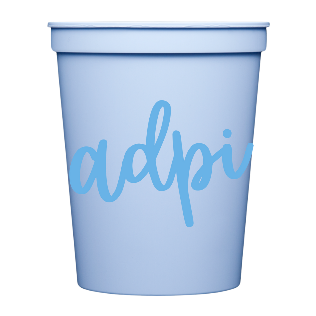 Colored Cups- Alpha Delta Pi