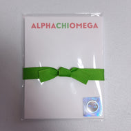Bright Mini Notepad- Alpha Chi Omega