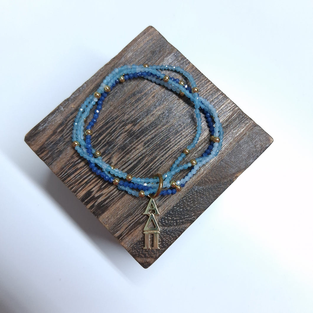 'Gemstone' Bead Bracelet- Alpha Delta Pi