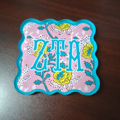 Block Acrylic Coaster- Zeta Tau Alpha
