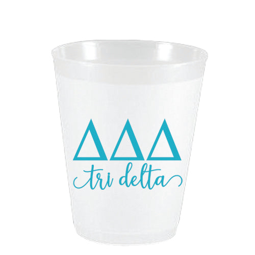 Frost Flex Cups- Delta Delta Delta Letters and Names