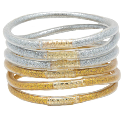 Waterproof Kids' Bangles- Silver/Gold