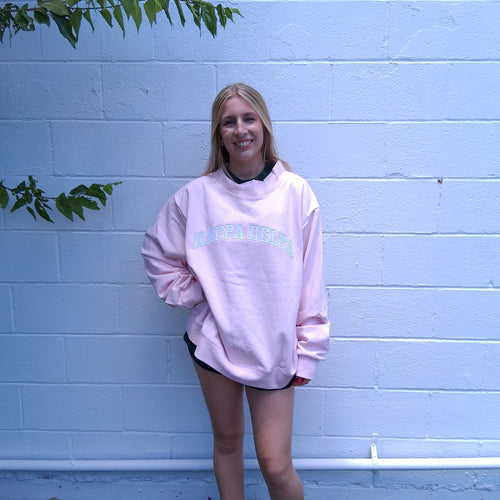 French Terry Mock Neck- Kappa Delta