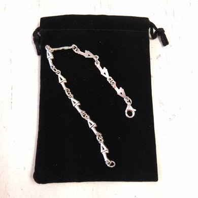 Silver Link Bracelet - Delta Gamma