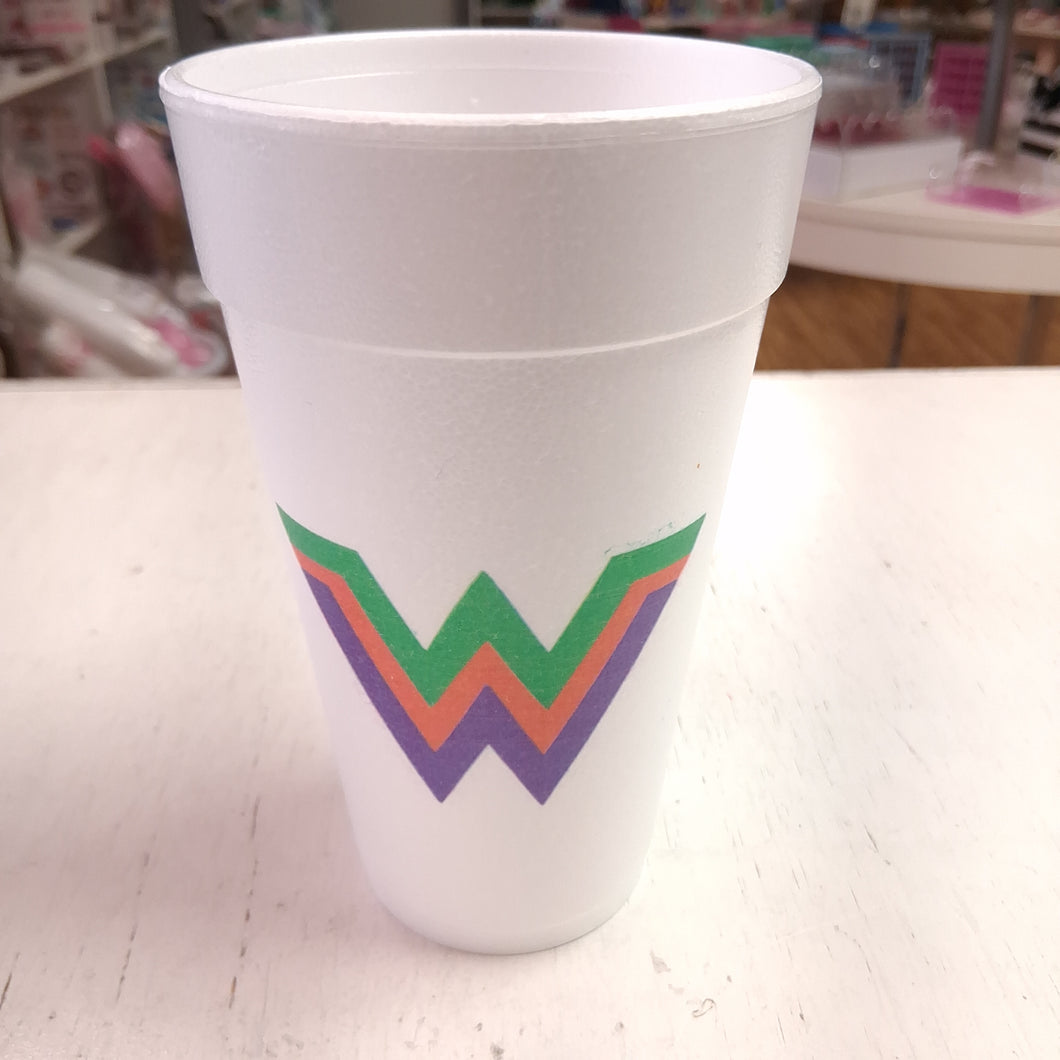 Waldemar Logo Foam Cups 20 oz