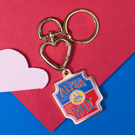 Travel Enamel Keychain- Alpha Phi