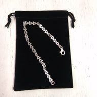 Silver Link Bracelet - Delta Delta Delta