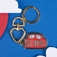 Travel Enamel Keychain- Chi Omega