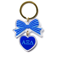Bow Keychain- Alpha Xi Delta