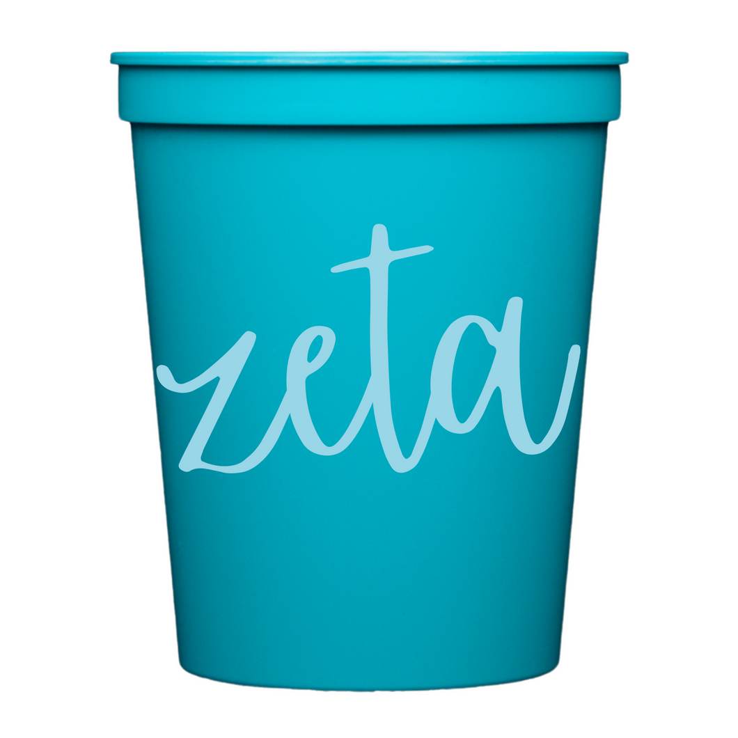 Colored Cups- Zeta Tau Alpha