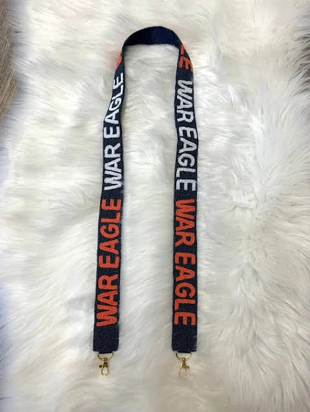 Beaded Purse Strap- Auburn