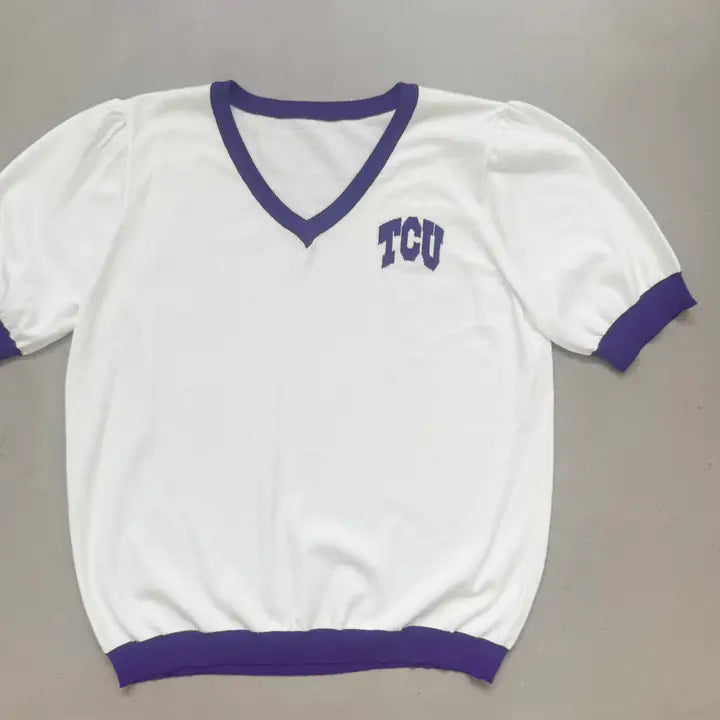 TCU Short-Sleeve Knit