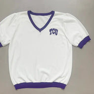 TCU Short-Sleeve Knit