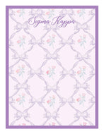 Romantic Floral Notepad-Sigma Kappa