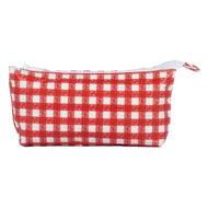 Small Tyvek Zipper Pouch - Red Picnic