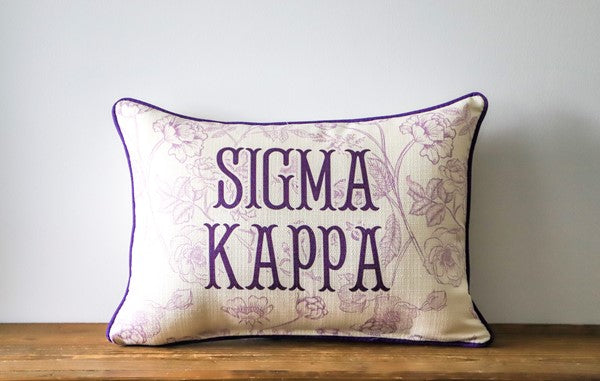 Sorority Toile Sigma Kappa Pillow
