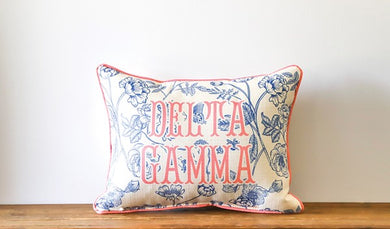 Sorority Toile Delta Gamma Pillow