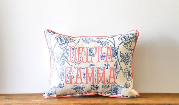 Sorority Toile Delta Gamma Pillow